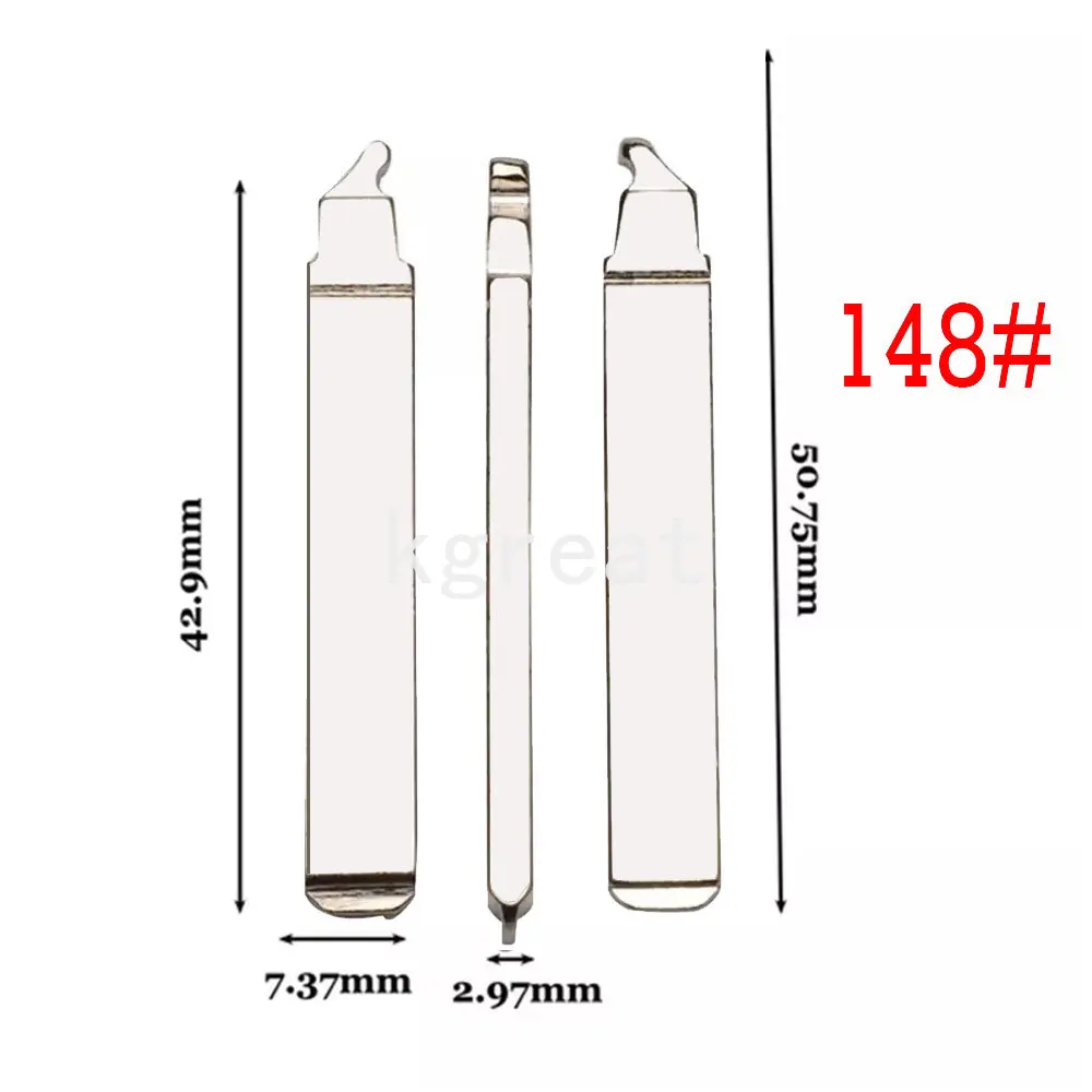 

10pcs/lot 148# Car Key Blade Insert Emergency VA2 Flip Key Blank NO.148 for Toyota Corolla Remote Key 2015 Years