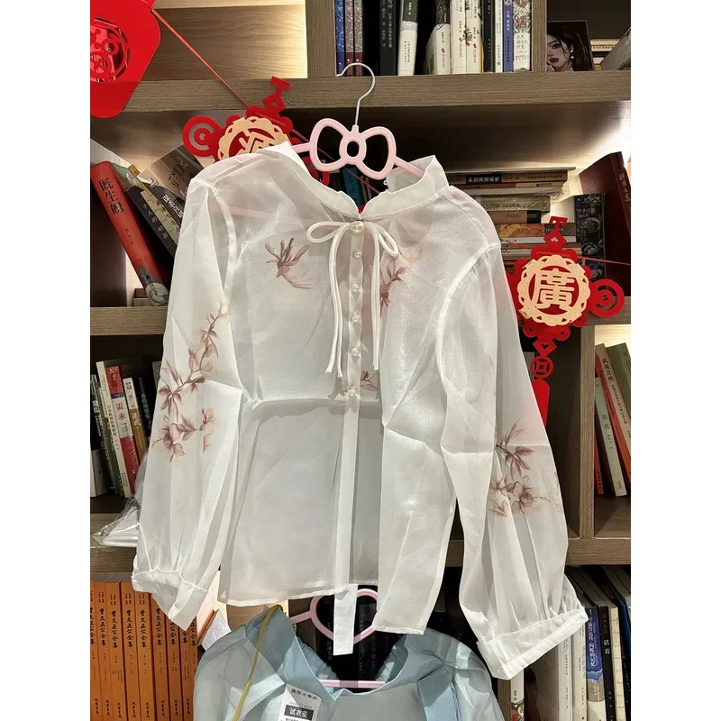 

az15Новый костюм в стиле ханьфу дзен, китайский элемент, синее платье для детей, древняя осень, Attir