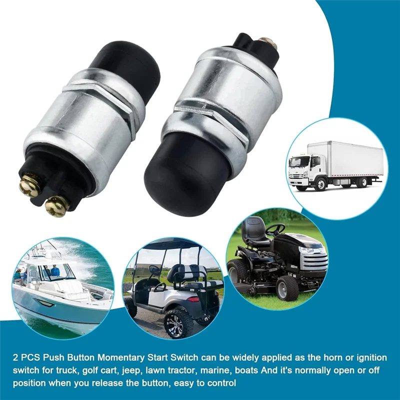 

ABKU-12V 50A сверхмощный мгновенный кнопочный переключатель 12 В 50 А мгновенный пусковой переключатель для автомобиля, грузовика, лодки