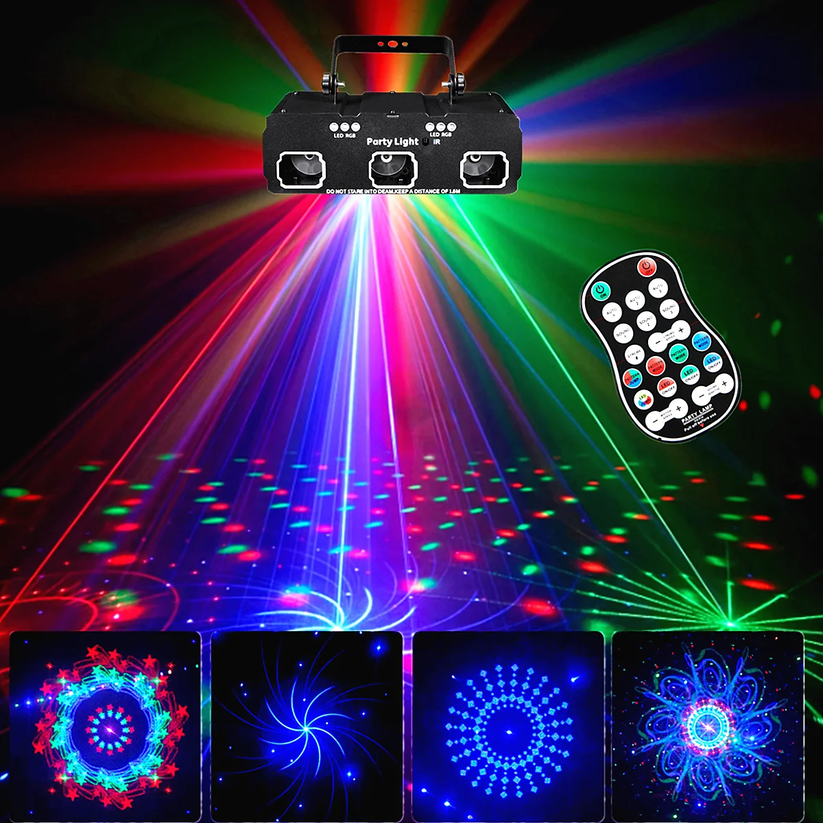 

DJ Disco Lights Party Lights Strobe Lights Stage Lights Support DMX 512 Voice Activated Disco Stage Lights Club KTV Performance