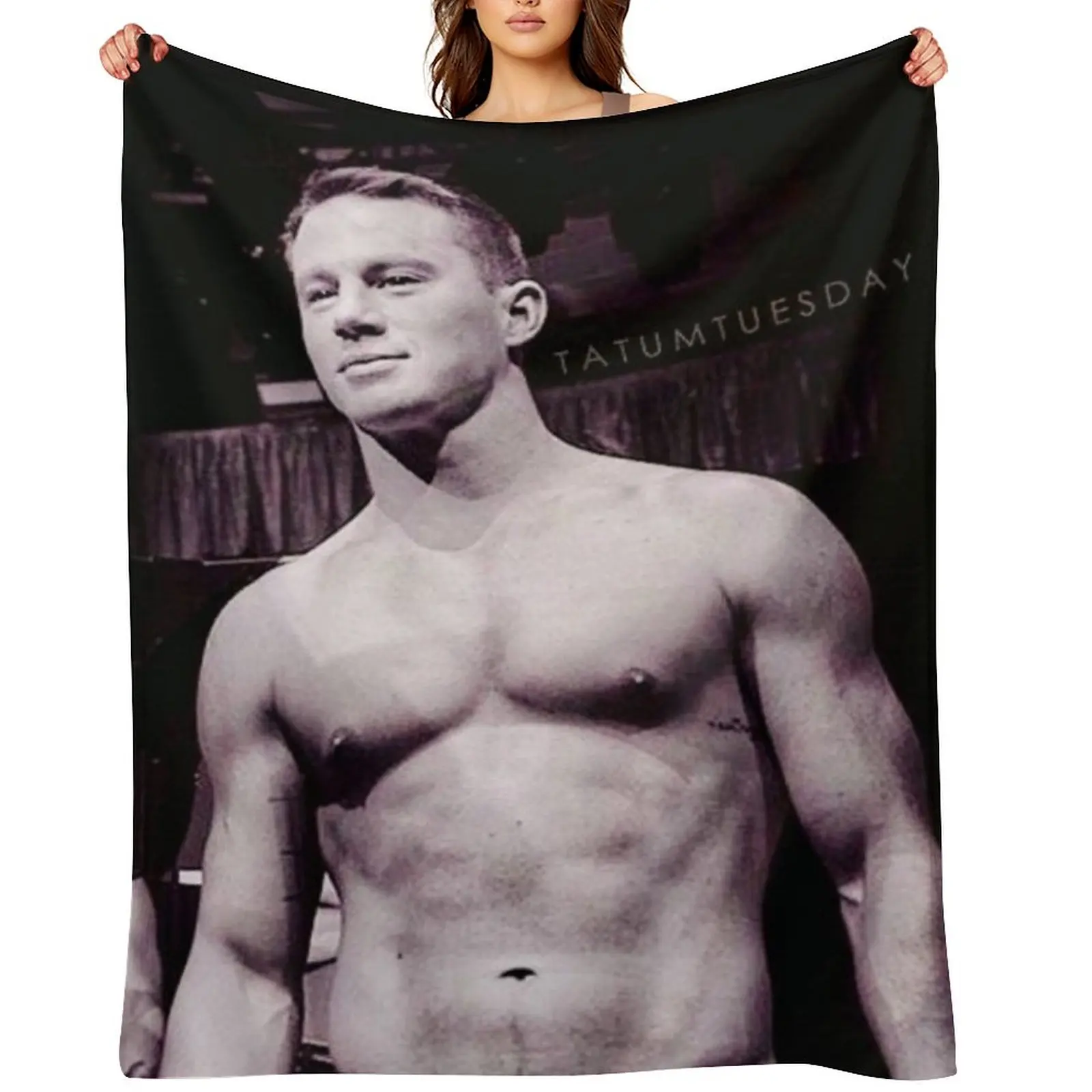 channing tatum Throw Blanket Luxury Thicken Bed linens blankets ands For Sofa Thin Blankets