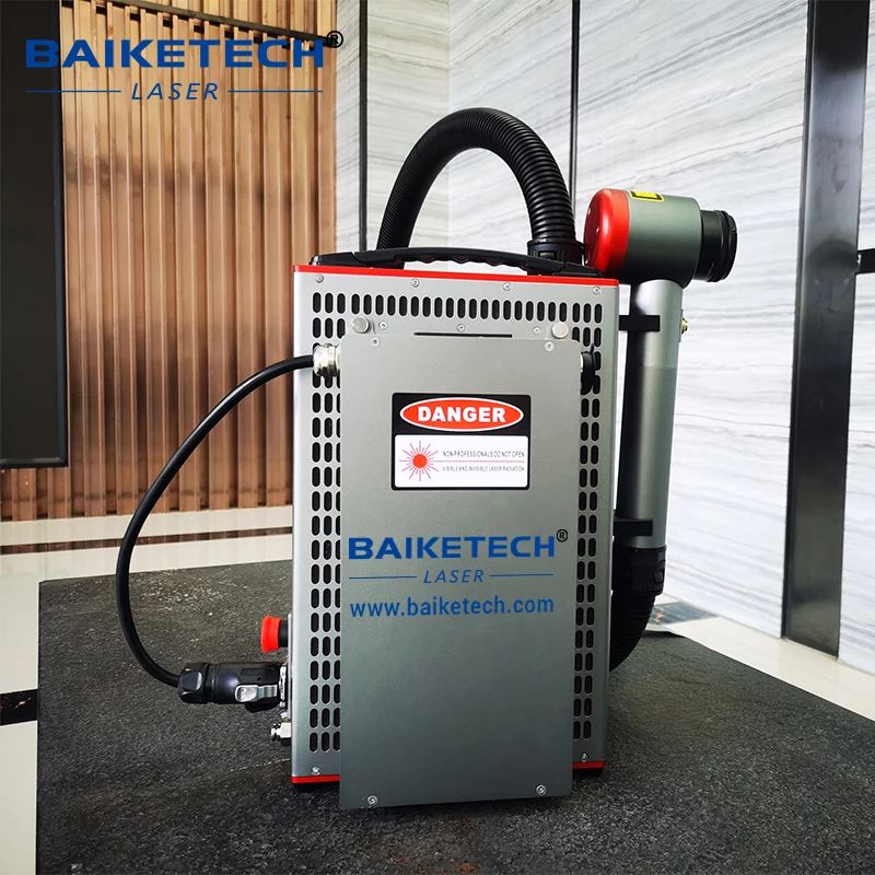 TH-FLC100SC 100W  Handheld Backpack Pulse Laser Cleaning Machine Paint Oil Rust Coating Removal Laser Cleaner