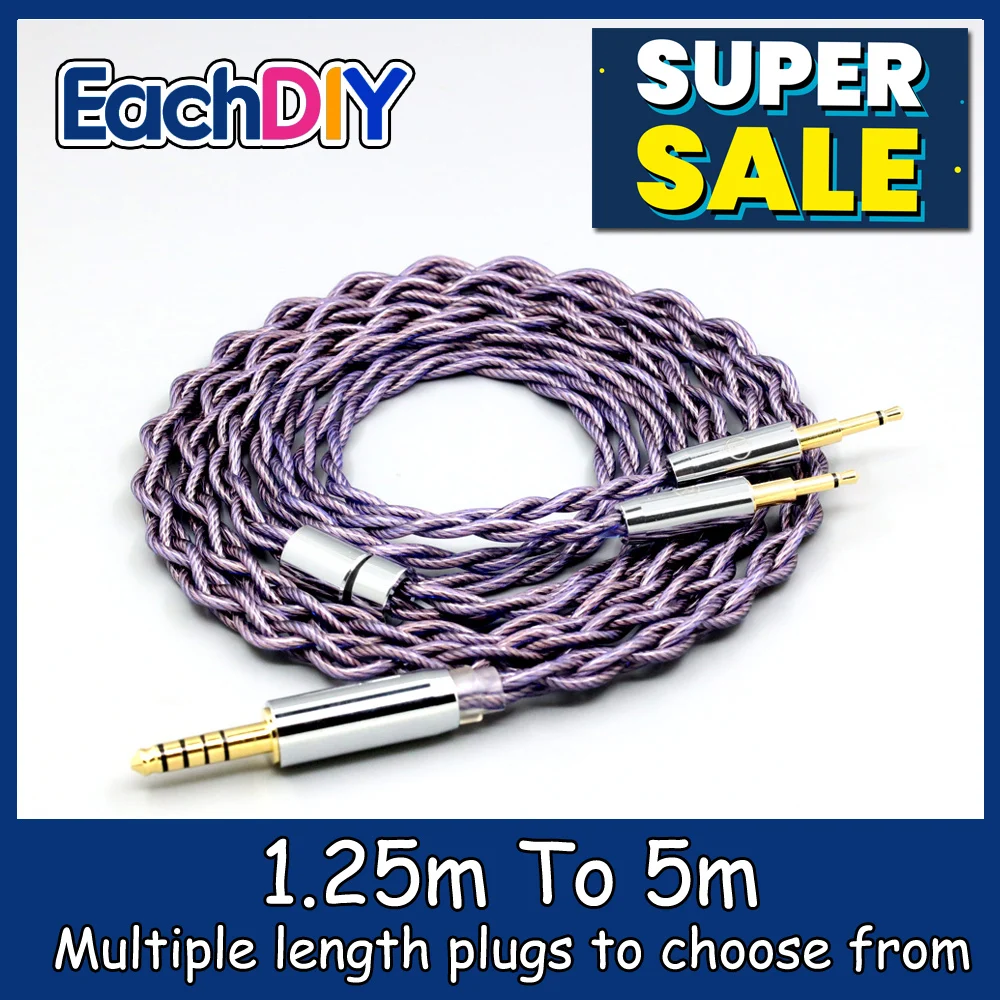 Type2 1.8mm 140 cores litz 7N OCC  Earphone Cable For Ultrasone Tribute7 signature pro t7 GOLDPLANAR GL600 GL1000C GL40 LN007859