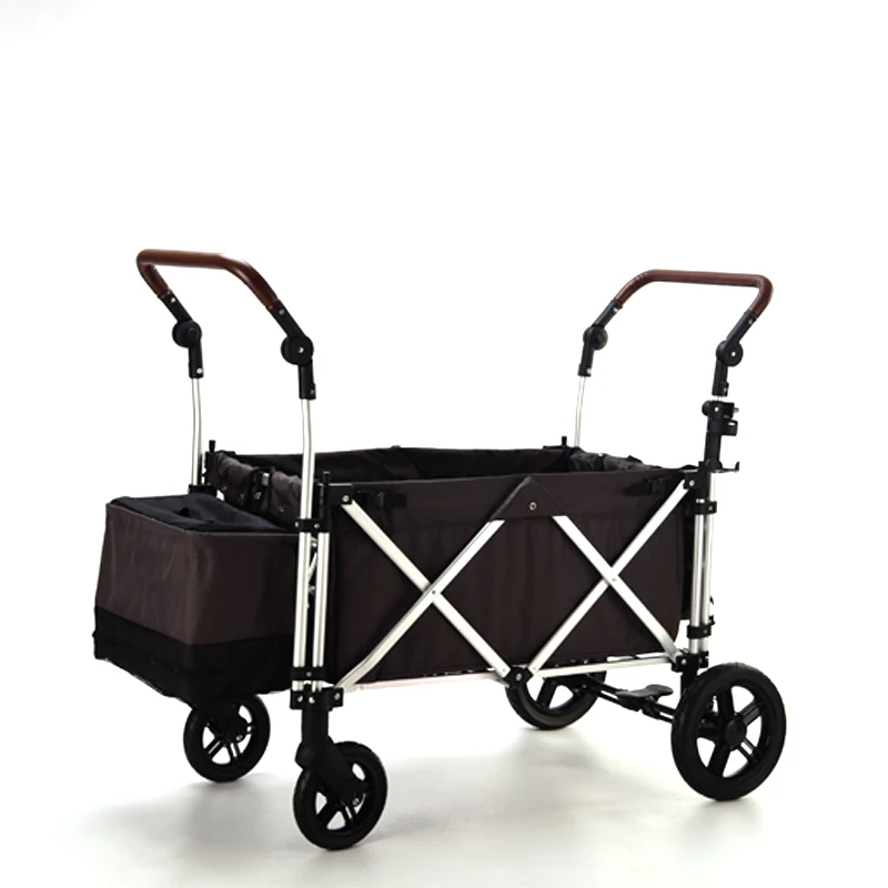 

Portable Outdoor Folding Ride-on Shopping Cart with Stall Functionality for Camping Picnicking Other Outdoor Activities