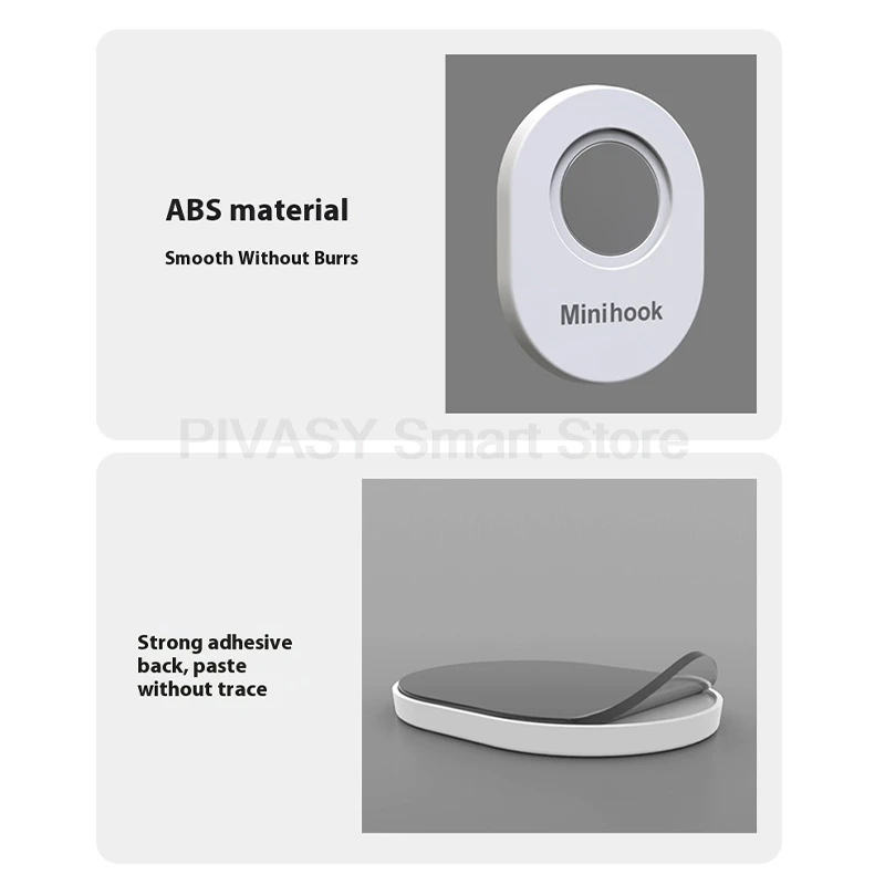 حامل مغناطيسي للتحكم عن بعد مثبت على الحائط مادة ABS خطاف تخزين عالمي تصميم بدون حفر لأجهزة التحكم عن بعد في مكيف الهواء للتلفزيون