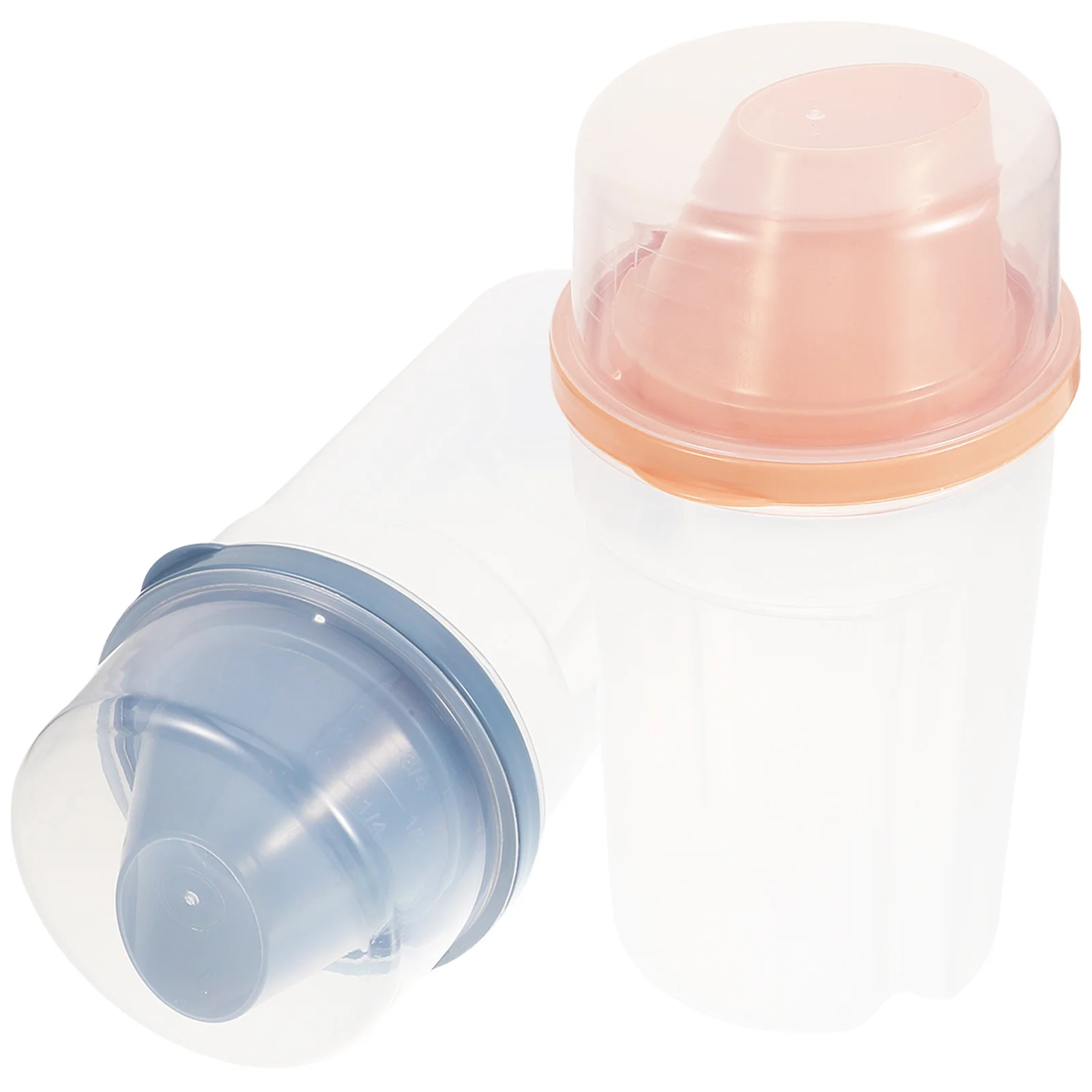 

2pcs Laundry Powder Storage Box Large Capacity Flat Square Bottle Reusable Soap Dispenser For Home Hotel Use Refillable Sub