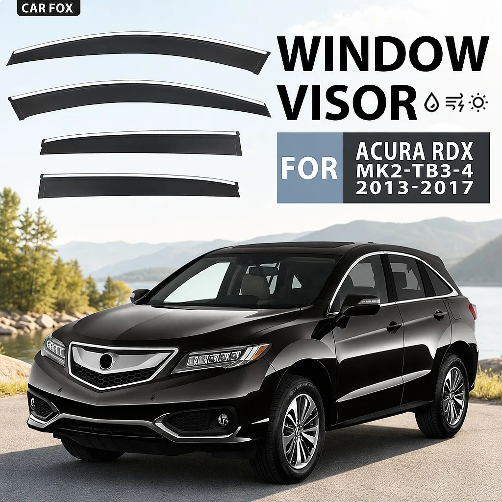 

For ACURA RDX 2013-2019+ Car Window Visor Rain Sun Shade Side Shield Auto Accessories