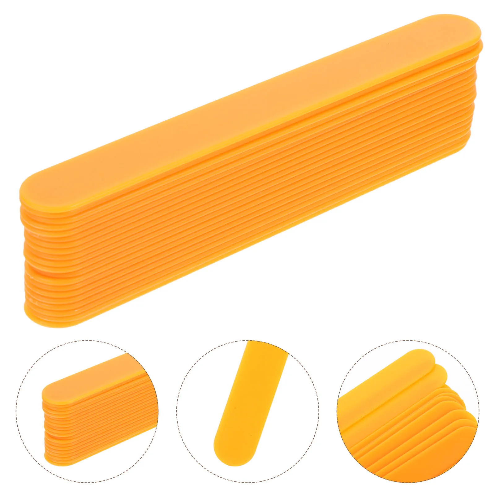 

20 Pcs Tongue Depressors Plastic Spatulas Abalone Stirring Blades Pediatric Oral Training Tools Durable Easy Clean