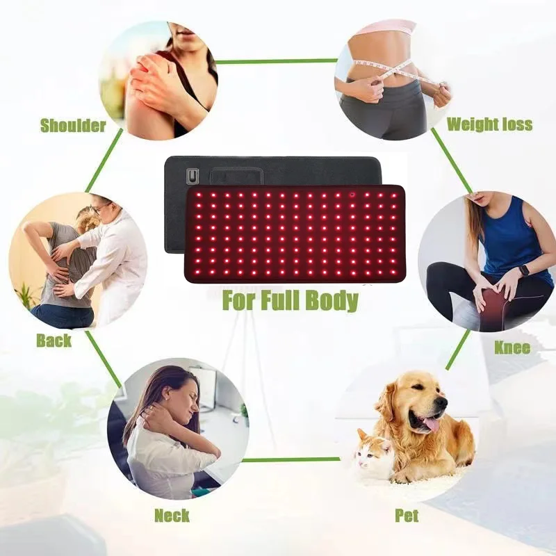 

Infrared LED Pad Red Light Therapy For Face Acne Treatment 660nm 850nm Full Body Back Knee Pain Relief Support Belt Phototherapy