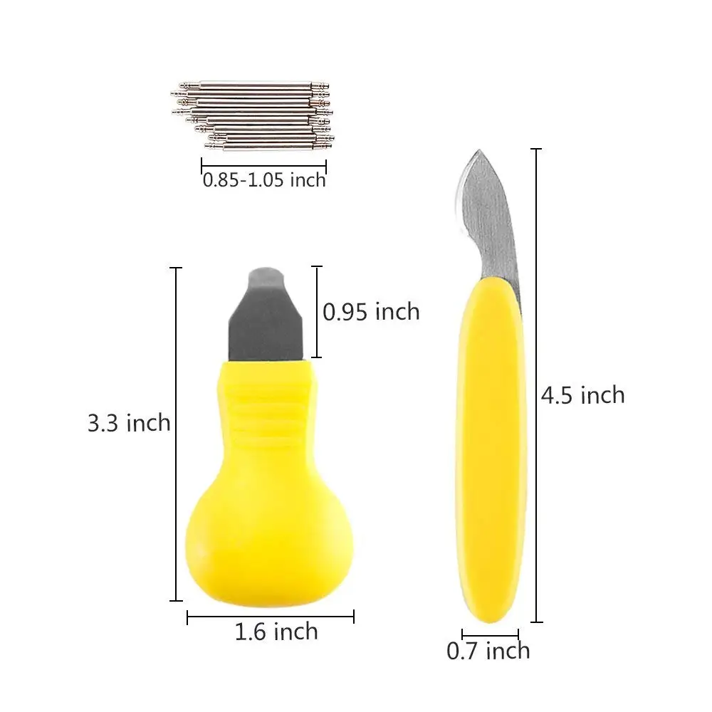 

A57M-Watch Back Case Opener Remover Removal Knife Repair Tool Different Sizes 5Pcs, Watch Battery Removal Change Stainless Steel