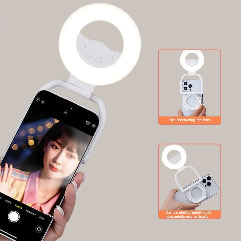 Lampu Led genggam portabel ponsel, lampu isi ponsel, lampu kecantikan langsung, lampu fotografi Selfie, dudukan lampu Led genggam