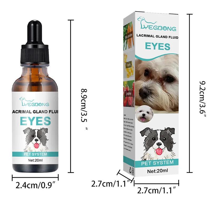 Tear Stain Remover For Dogs Wash Pet Eyedroppings Eye Gum Cleaner Lacrimal Gland Fluid Safe Effect With Essence Mild Ingredients