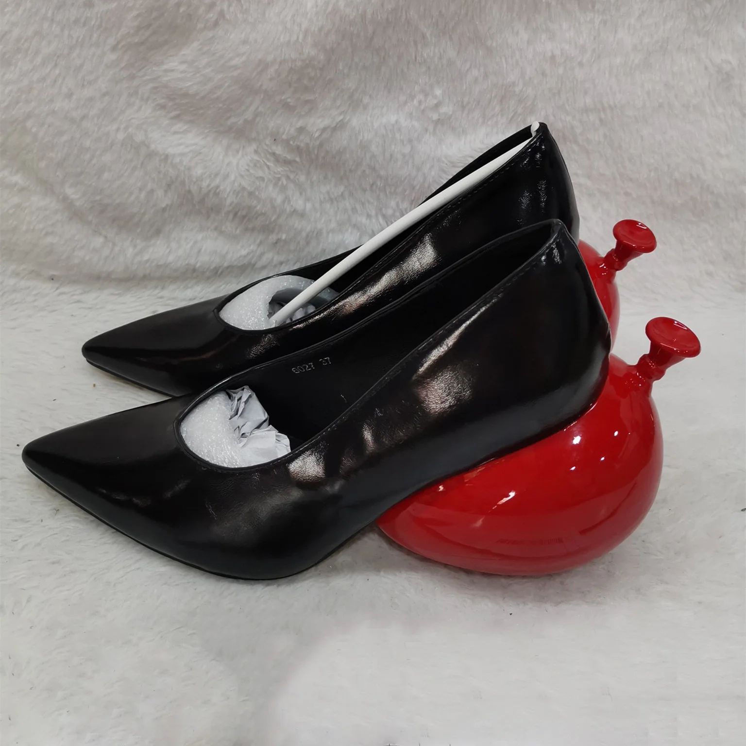 

Balloon Strange Heel Pumps for Women Sexy Pointed Toe High Heel Shallow Sandals Summer Breathable Ladies Party Dress Shoes