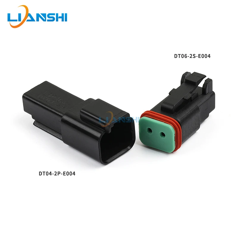 

5sets DT06-2S-E004 DT04-2P-E004 Deutsch type automotive waterproof connector 2p male busbar plug with terminal