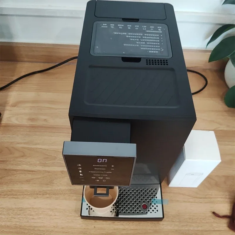 A21S Fully Automatic Touchscreen Coffee Machine with Milk Cartridge: Espresso Machine with Programmable Latte and Cappuccino Fun