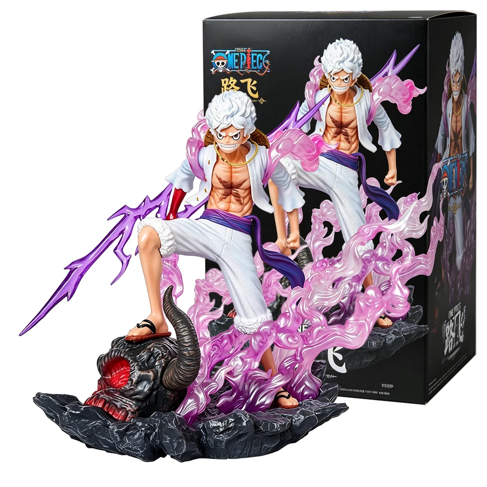 

27CM Anime One Piece Nika Luffy Figure Minotaur Nika Luffy Standing Luffy Scene Model Toy Doll Aciton Figure PVC