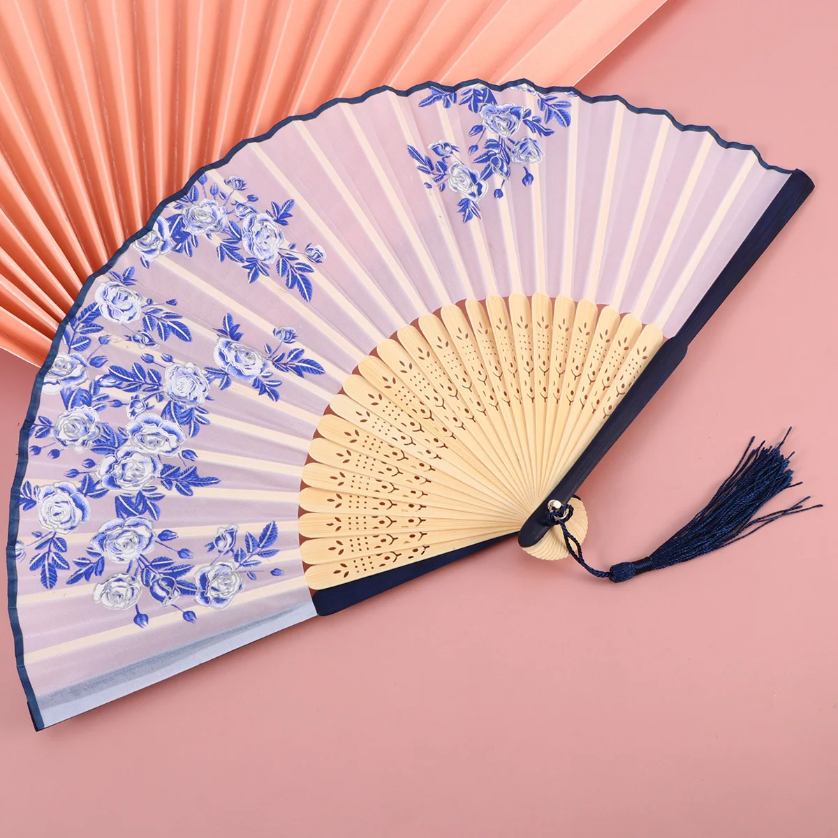 Ornament Fan Creative Foldable Classic Chinese Style Dance Home Decor Unique Design Durable Long Lasting Good Gift Photo Props