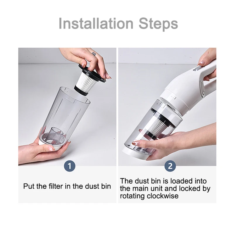 Car Vacuum Cleaner HEPA Filter Cordless Vacuum Cleaner Accessories