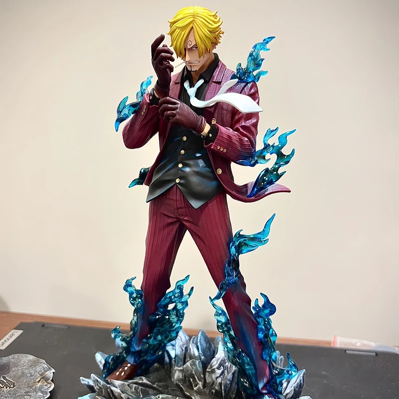 

25cm One Piece Figure Sanji Anime Figures Pop Smoking Sanji Figurine Devil Foot Statue Pvc Collection Kids Toys Birthday Gifts