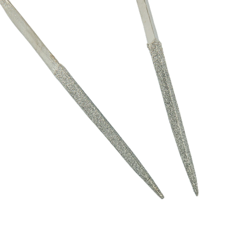 Plastic Diamond Files Diamond Plastic Silver + Red Steel Triangular For Reach Areas On Steel High Quality Material
