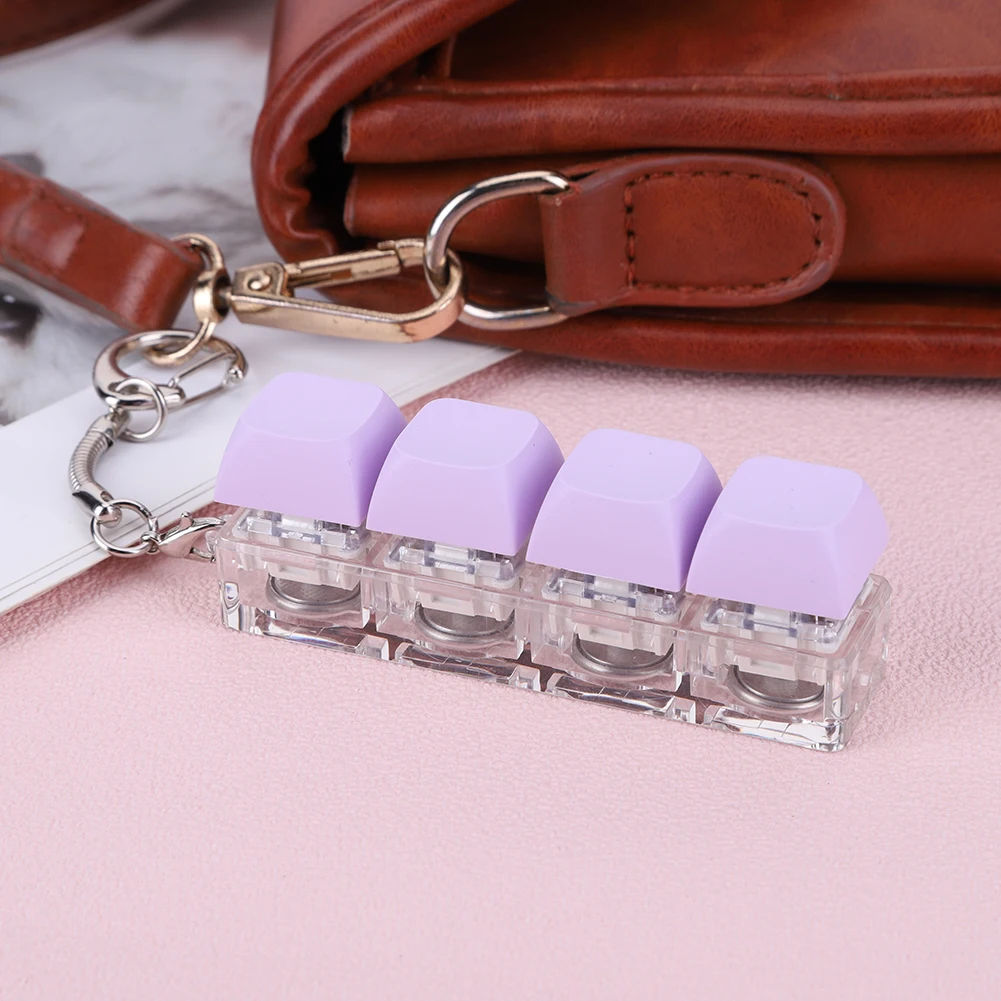 キーボード減圧 4 キーキーボード フィジェット LED ライト付きキーボードキューブ 大人向け ストレスを軽減し、時間を過ごすため