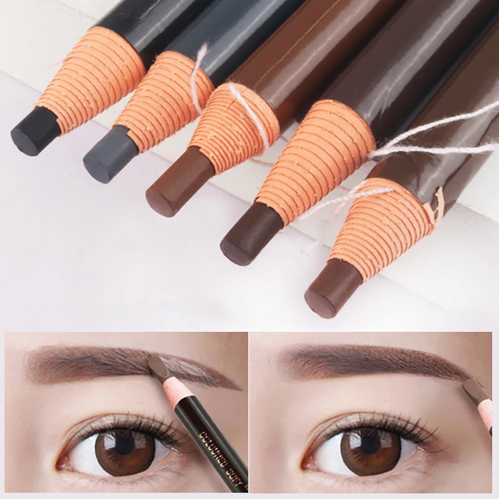 5Pcs/Set Waterproof Eyebrow Pencil For Body Art Microblading Permanent Makeup Tattoo Pen Pencil Beauty EyeBrow Pen Tools Supply