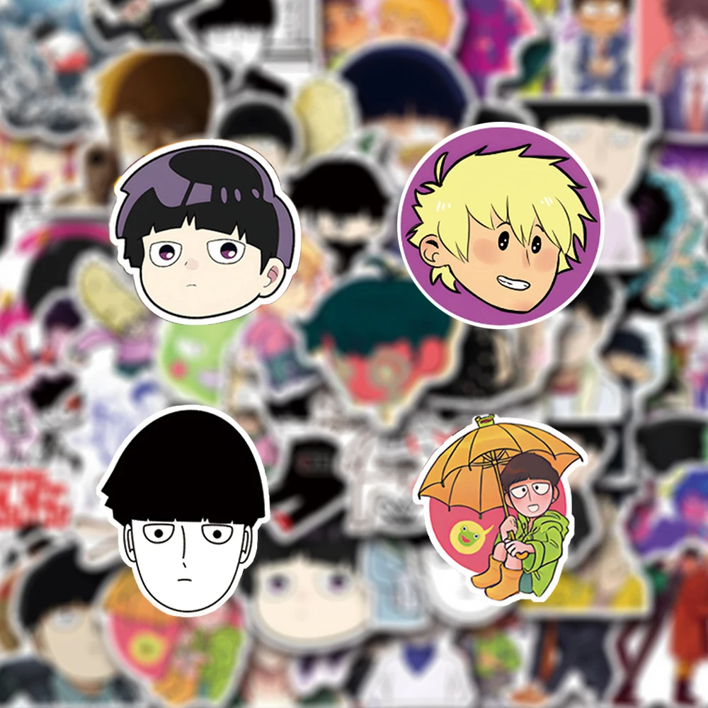 

10/30/55/110pcs Classic Anime Mob Psycho 100 Stickers Manga Waterproof Decals Helmet Scrapbook Laptop Phone Cool Sticker Packing
