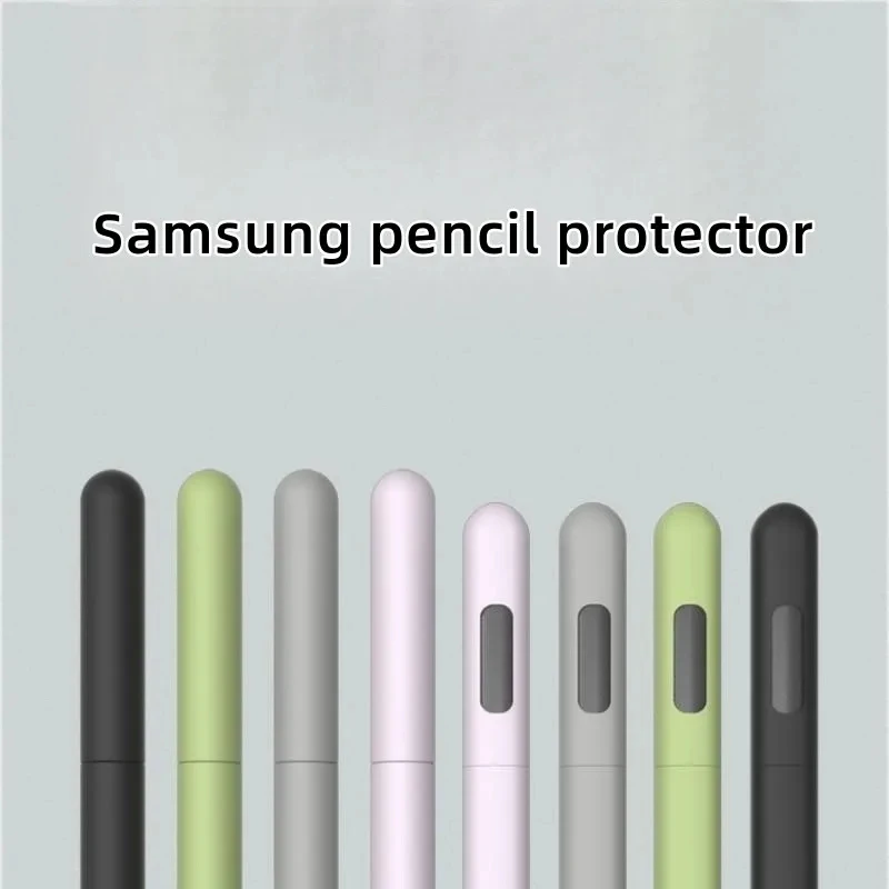 Solid Color Silicone Pencil Case Tablet Touch Stylus Pen Cover for Samsung Galaxy Tab S6 Lite S Pen S7 FE S8 Ultra S9 Plus