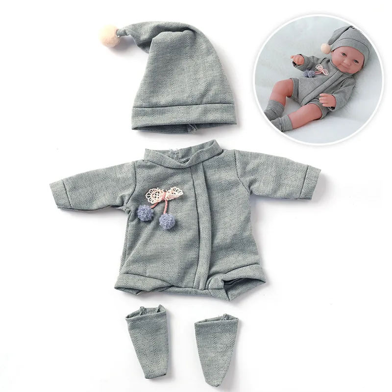 12인치 30cm 사실적인 인형 옷, 다시 태어난 아기 옷, 여아 선물