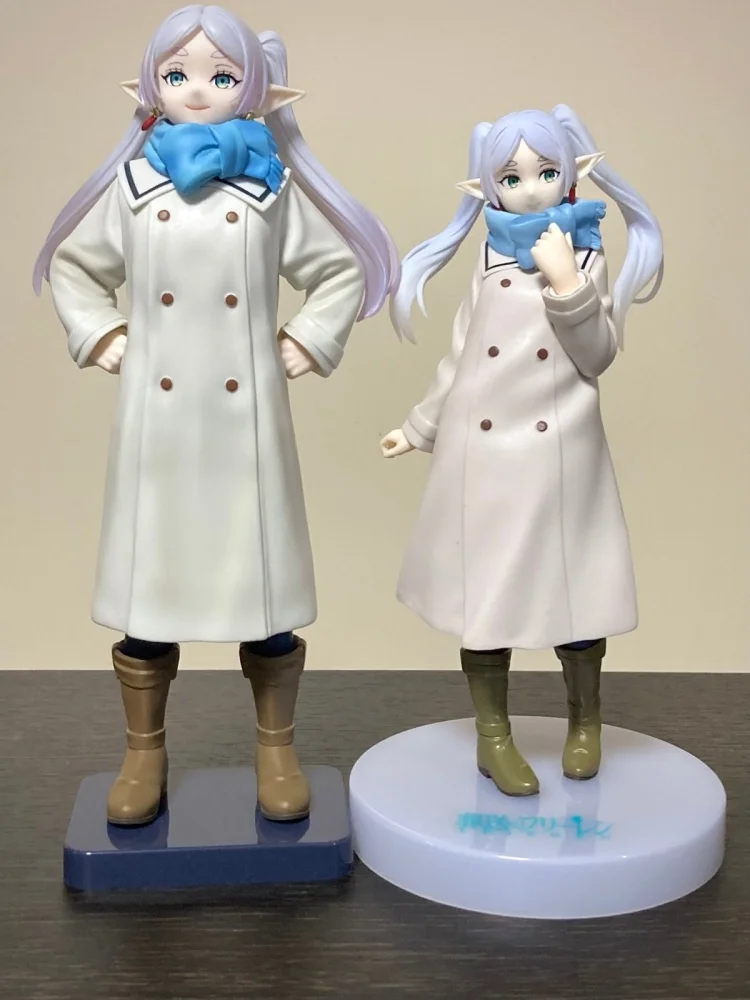 Oryginalna figurka anime Furyu Frieren: Beyond Journey's End, urocza dziewczyna w zimowej sukience, model figurki Frieren, ozdoba, zabawka, prezent.