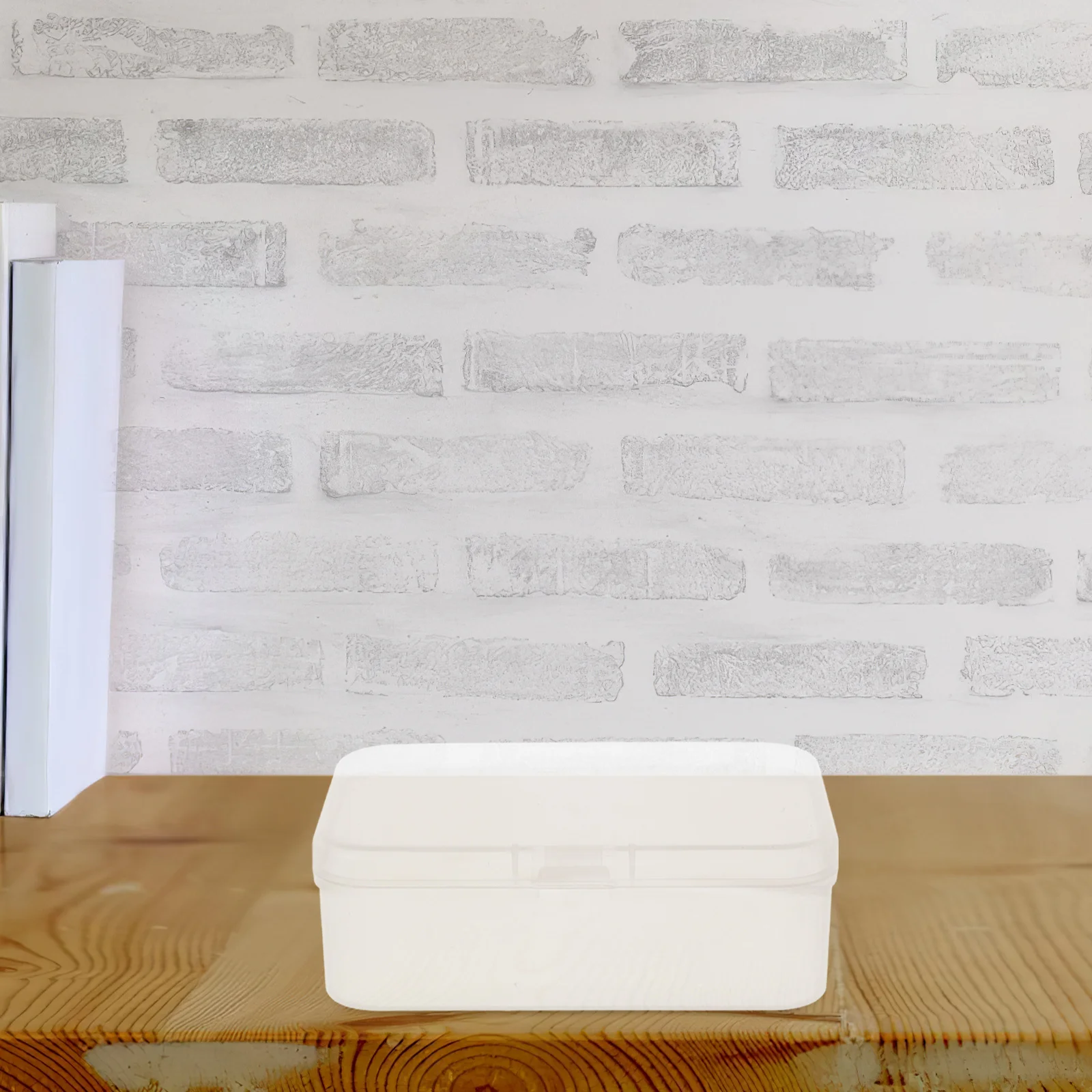 6pcs 게임 카드 보관 상자 스냅 클로저가있는 투명한 작은 직사각형 플라스틱 용기 놀이를위한 쌓을 수있는 디자인