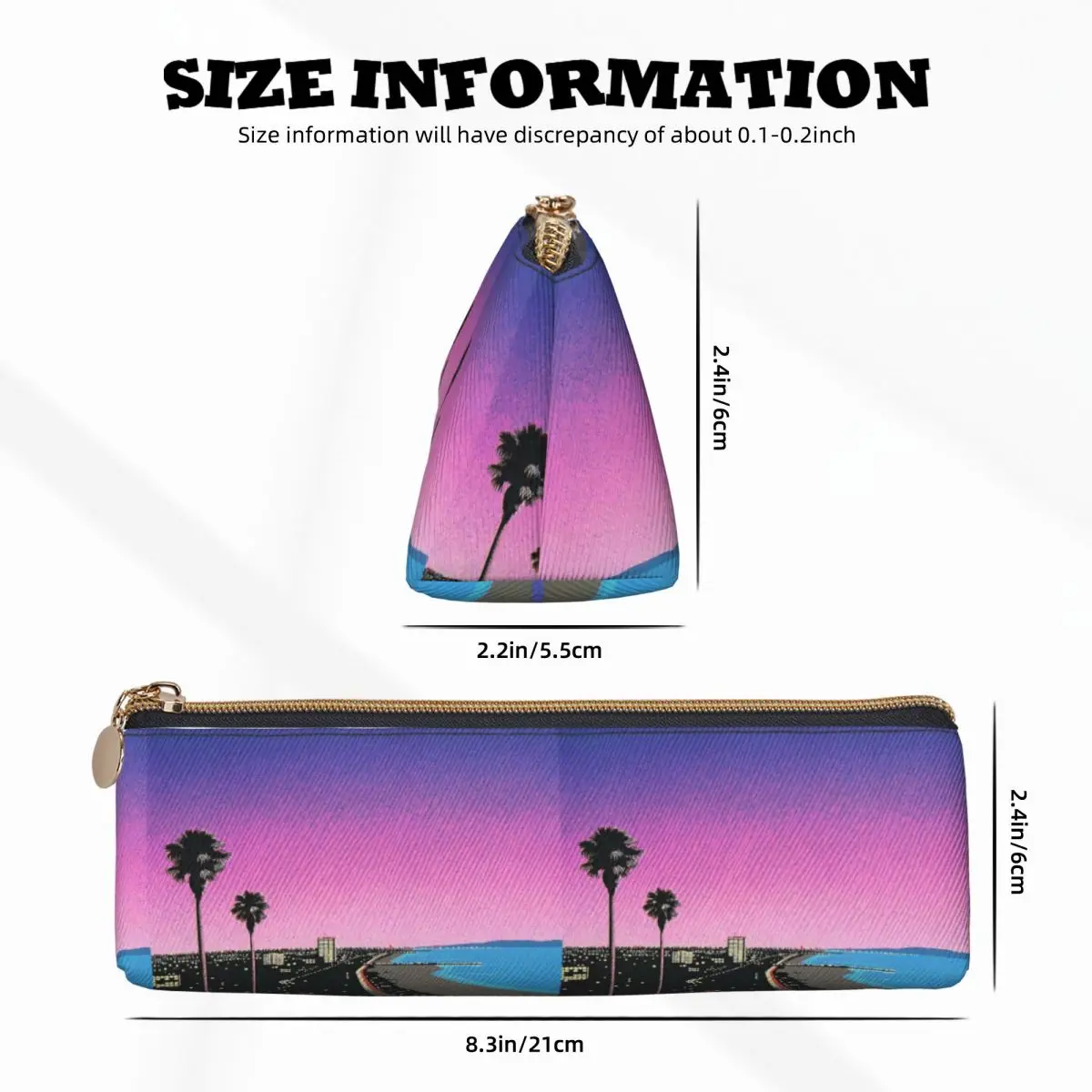 Hiroshi Nagai Vaporwave Bendro مقلمة قلم رصاص الحقيبة لوازم مكتبية سعة كبيرة صندوق القلم حقيبة أقلام رصاص للمدرسة صبي فتاة #3