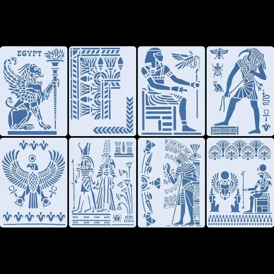 5sets-ancient-greek-mythology-totem-layering-stencils-painting-decorative-template-wholesale
