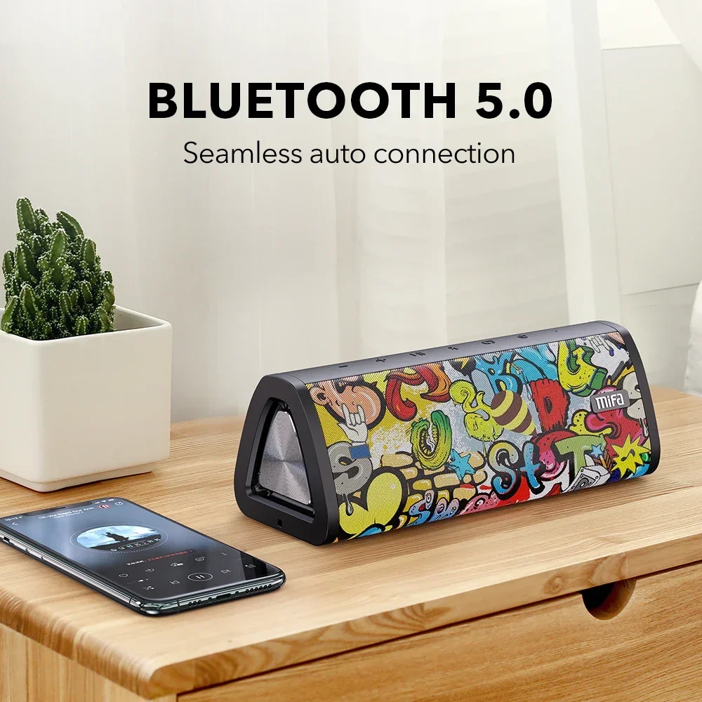 mifa A10+ Alto-falante bluetooth portátil 360 °   Som estéreo 20W IPX7 à prova d'água sem fio bluetooth 5.0 alto-falante 24 horas de tempo de reprodução