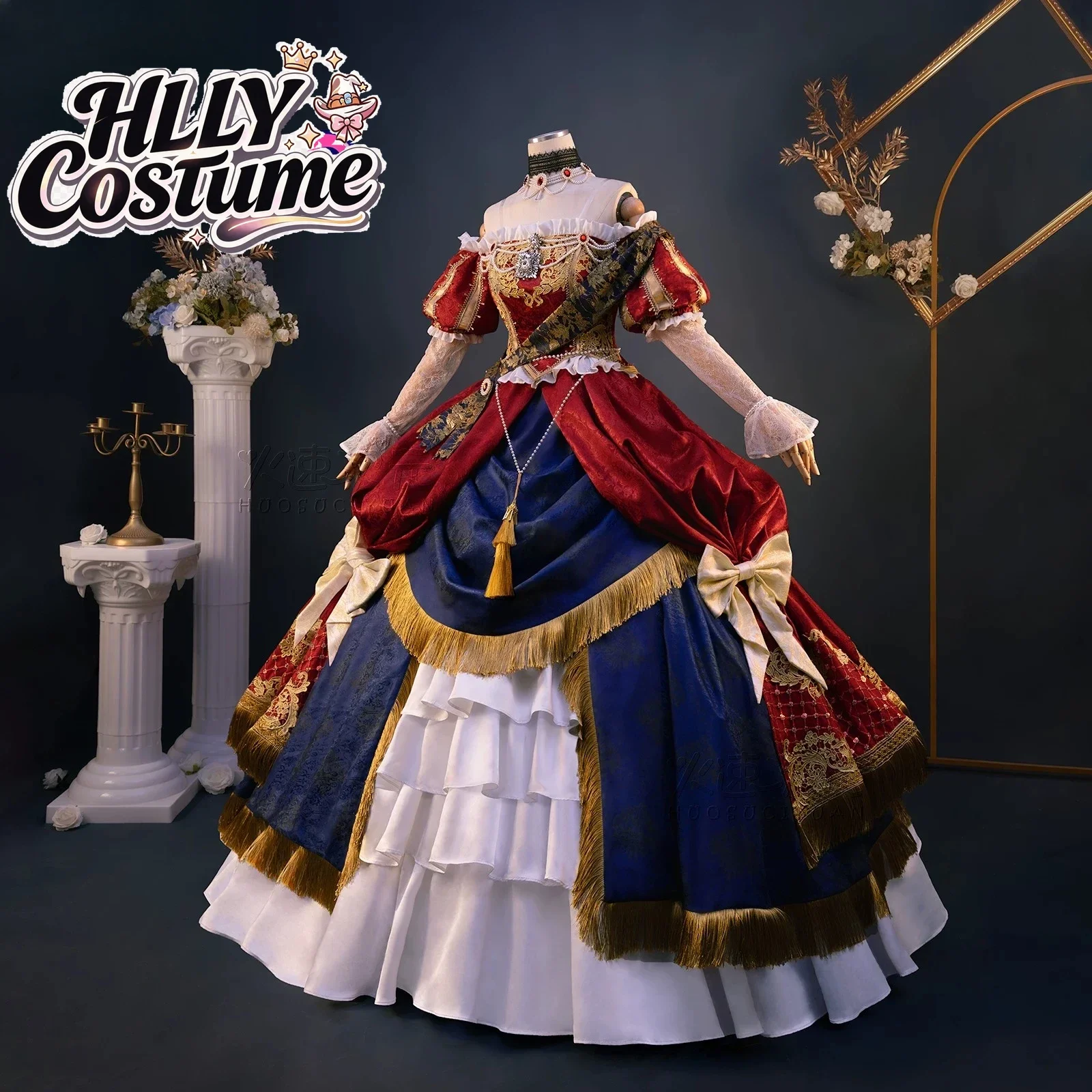 Anime Who Made Me A Princess IN STOCK Siya Cosplay Costume Atanasia Athy Women Red Halloween Lolita Evening Dress Plus Size view 2