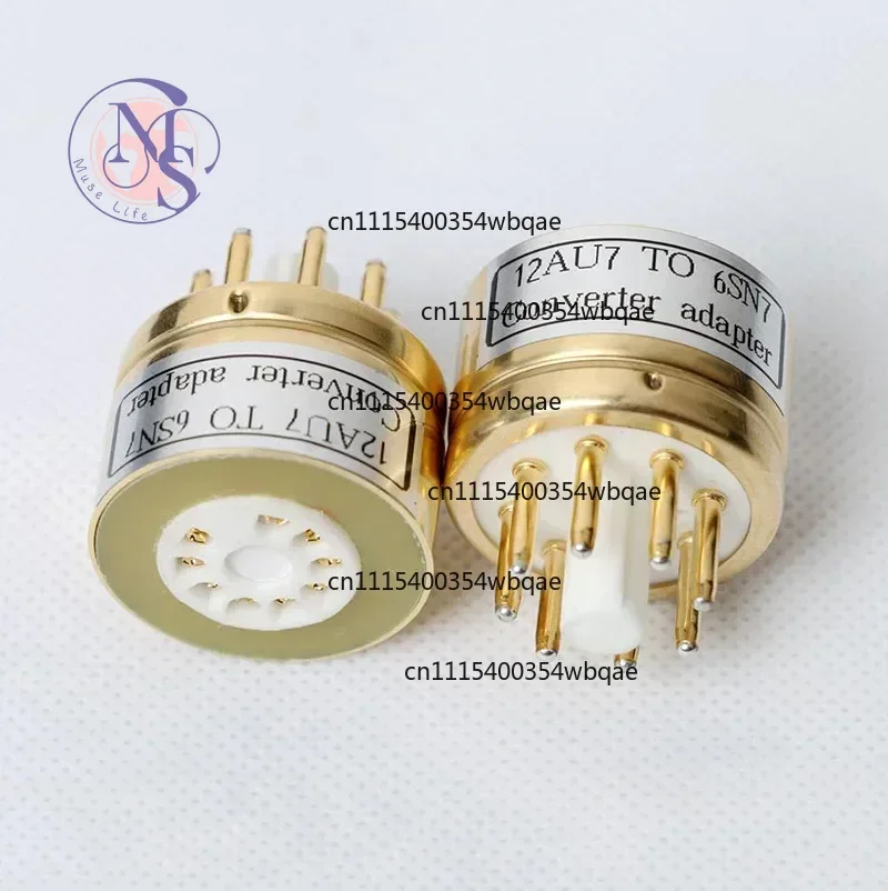 ZOCI-FOR-1Pc Gold Plated Tube Converter Socket 12AU7 12AX7 to 6SL7 6SN7 Adapter, Replacement Parts