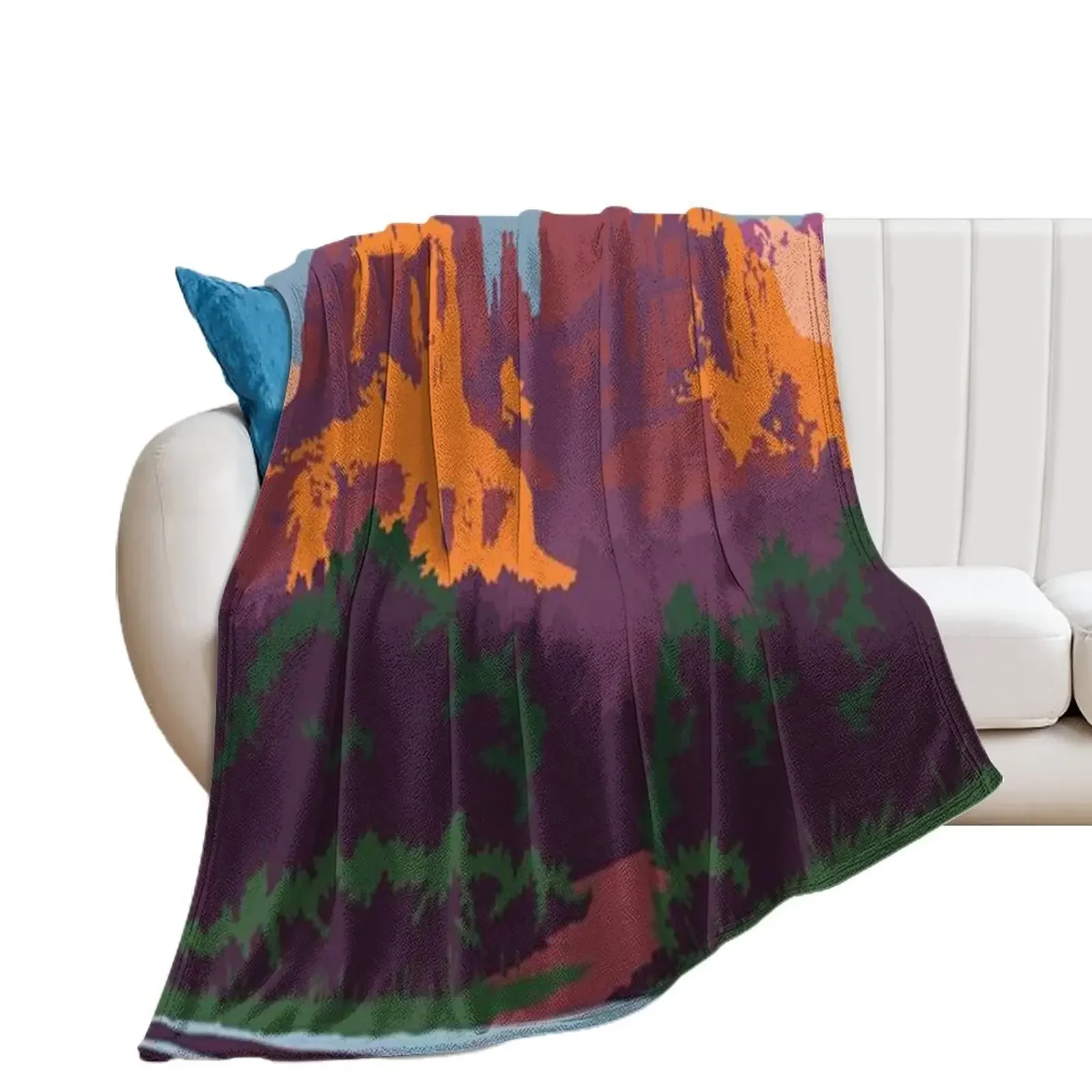 Sedona Cathedral Rock Throw Blanket Tourist Multi-Purpose anime Blankets