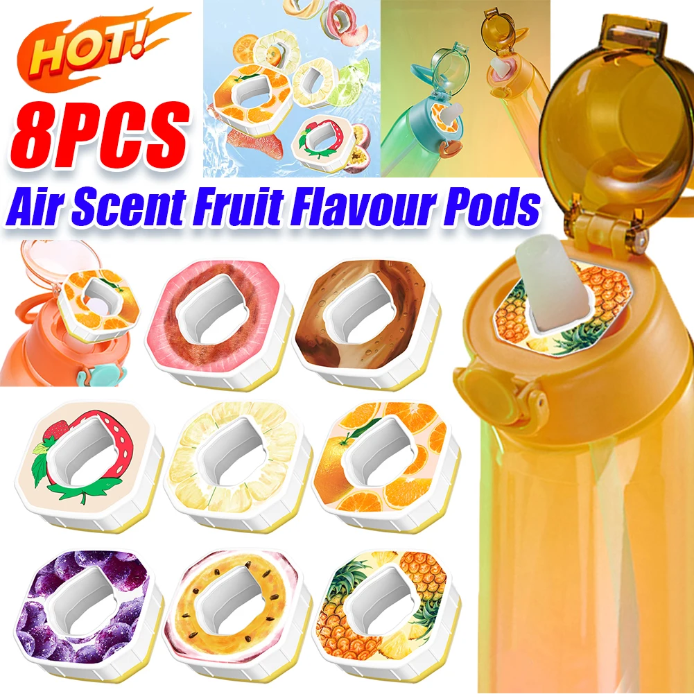 Cápsulas de aroma multisabor, taza de agua, anillo de fragancia, botella deportiva, botella para beber saborizante