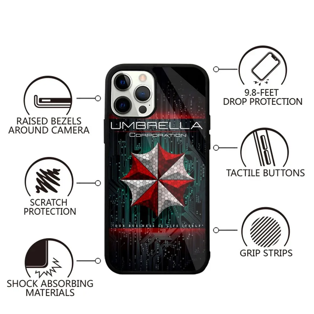 Umbrella Corporation  Phone Case Strong Magnetic For IPhone 16,15,14,13,Pro,Max,Plus,11,12,Mini For Magsafe Wireless Charging