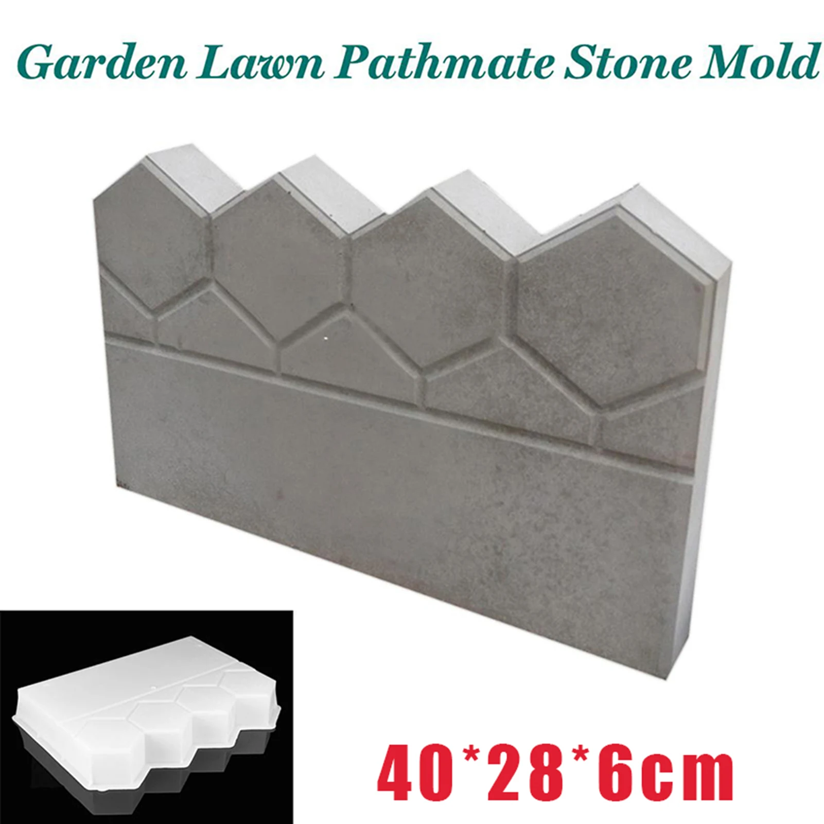 Fence Flower Bed Brick Molds Creative Farmhouse Brick DIY Mold for Creating Sidewalks Trails