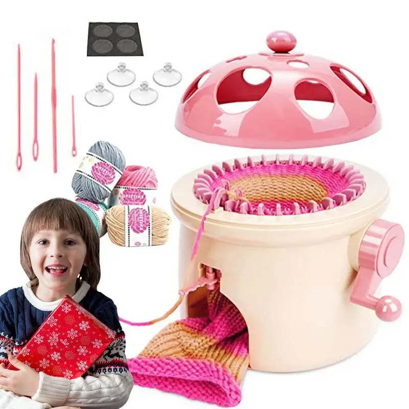 

Аппарат для вязания крючком портативный с ручным приводом 32 иглы ткацкий станок Многофункциональный вращающийся Быстрый вязальный станок производитель шляп