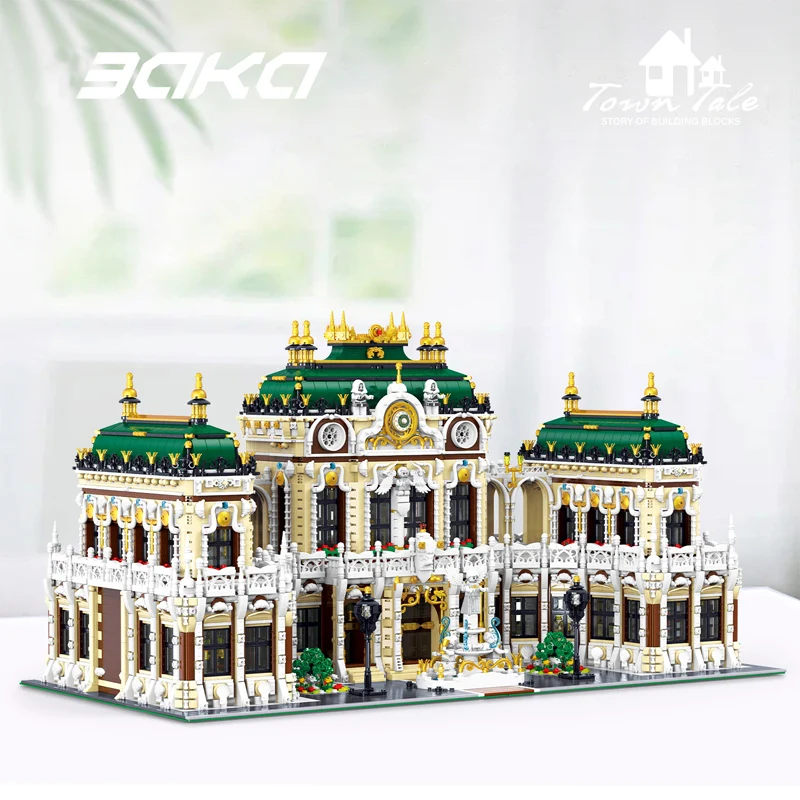 

New 33221 11930pcs MOC Street View Luxurious Palace Building Blocks Bricks Model Construction kit for Adults Birthday Gift Set