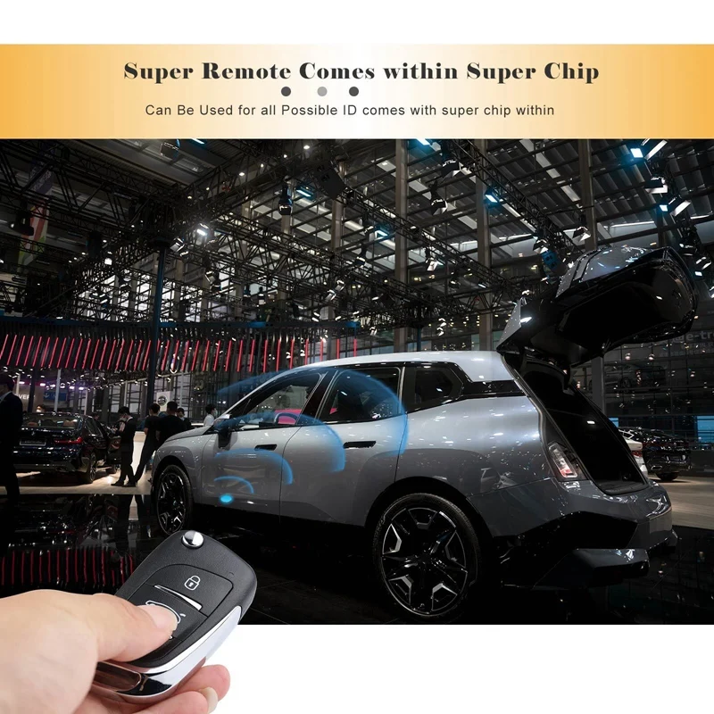 XEDS01EN Universal Super Remote Key 3 Button Fob Work On All ID As The Super Chip For DS Style For Xhorse VVDI 5Pcs