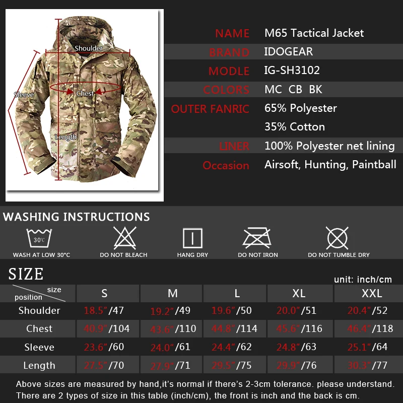 M65 Tactical Jackets Men Waterproof Windbreaker Jacket Male Hooded Coat Outdoor Sports Fishing/Trekking Hiking Jackets