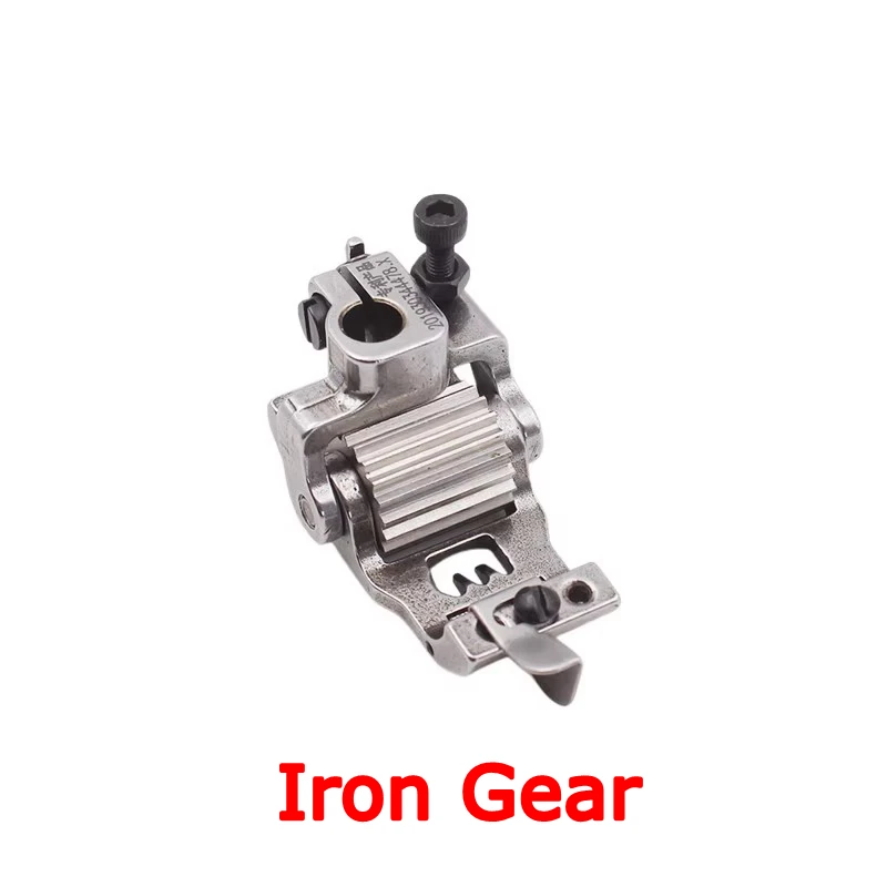 Q.X.YUN Roller Presser Foot 6.4 Gauge Taut 3 Needle 5 thread, Sewing Machine Pegasus SIRUBA Double Needle Wheel Presser Foot