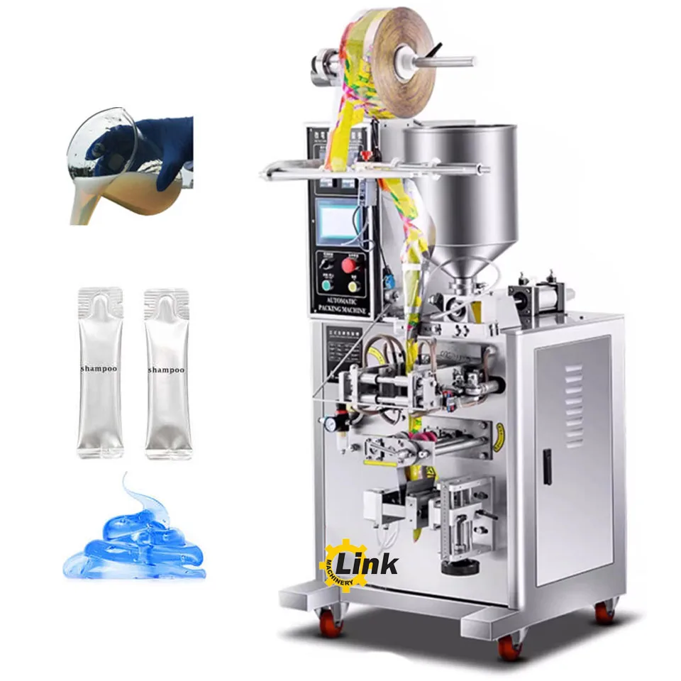 Small Detergent Powder Cheese Filling Packing Machine for Food Beverage Plastic Wood Film Bags Back Seal Gluing