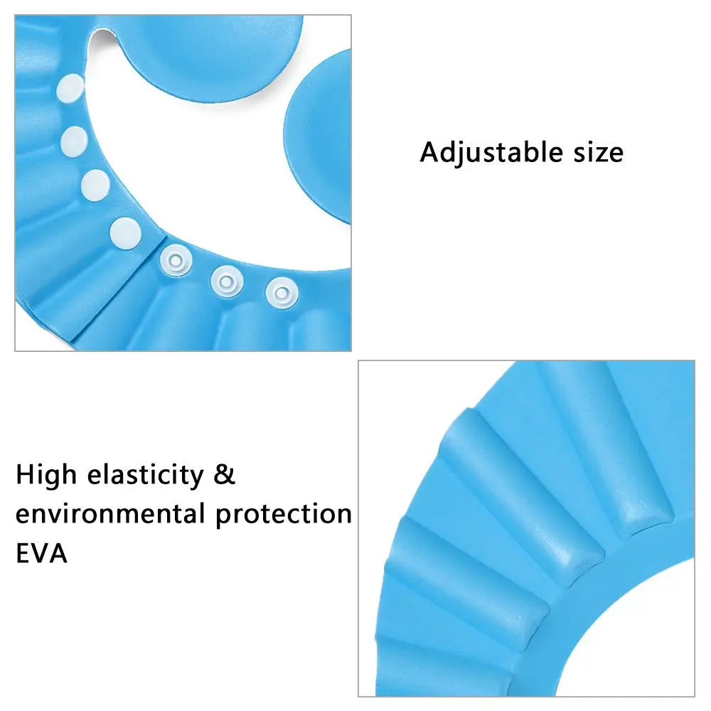 Ear Protection Fashion Eye Protection Portable Waterproof Baby Shower Caps Bath Visor Shampoo Hat Wash Hair Shield