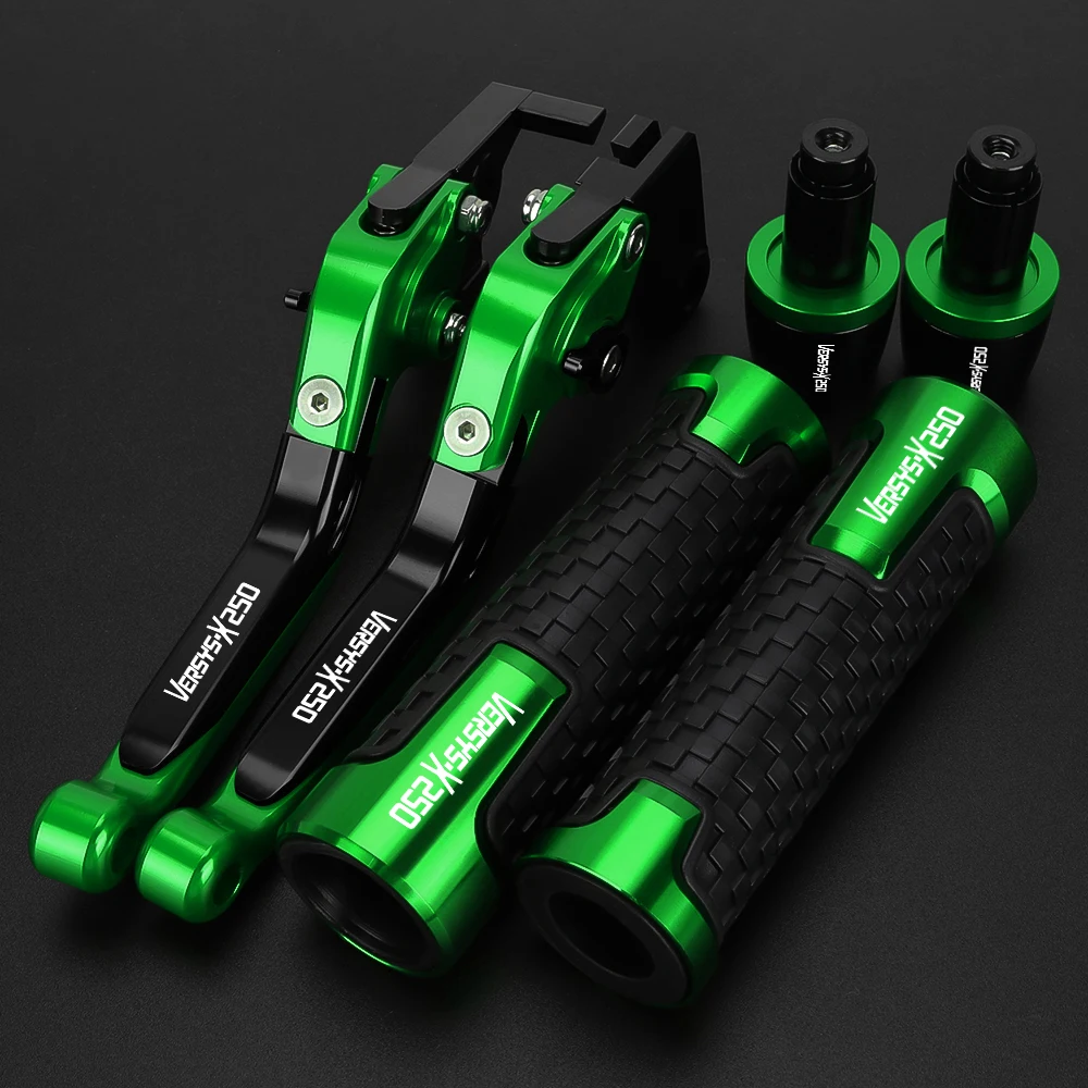 

For Kawasaki Versys-X 250 VersysX250 2017-2021 Motorcycle Accessories Adjustable Brakes Clutch Levers Handlebar Handle Bar Grips