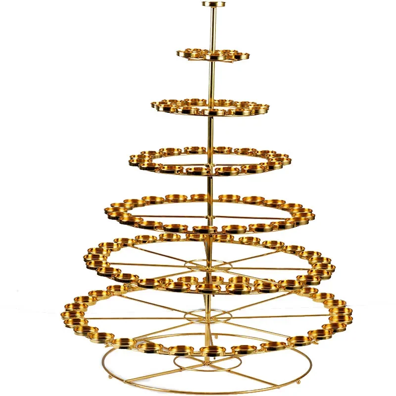 Butter Lamp Holder 108 Lotus Seven-star Candle Candle Holder 7-layer Everbright Lamp Household Craft Desktop Lamp
