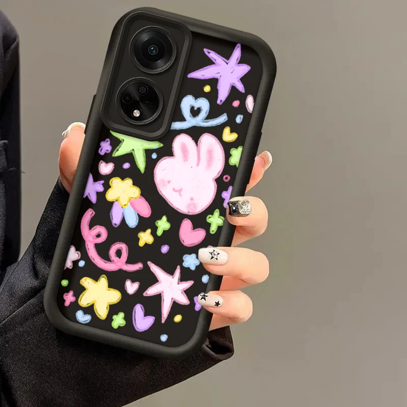 for OPPO 8Z PRO LITE F19 A1 5F 5G RENO R11 A16S 6 7 R15 5GRENO soft Lovely shockproof cute girl phone case Casing